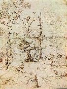 BOSCH, Hieronymus The Man-Tree  bfguty oil painting artist